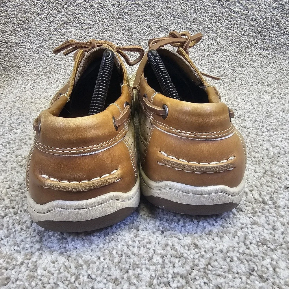 Tommy Bahama Captain‎ Mens Size 10M Leather Casual Boat Shoes Tan